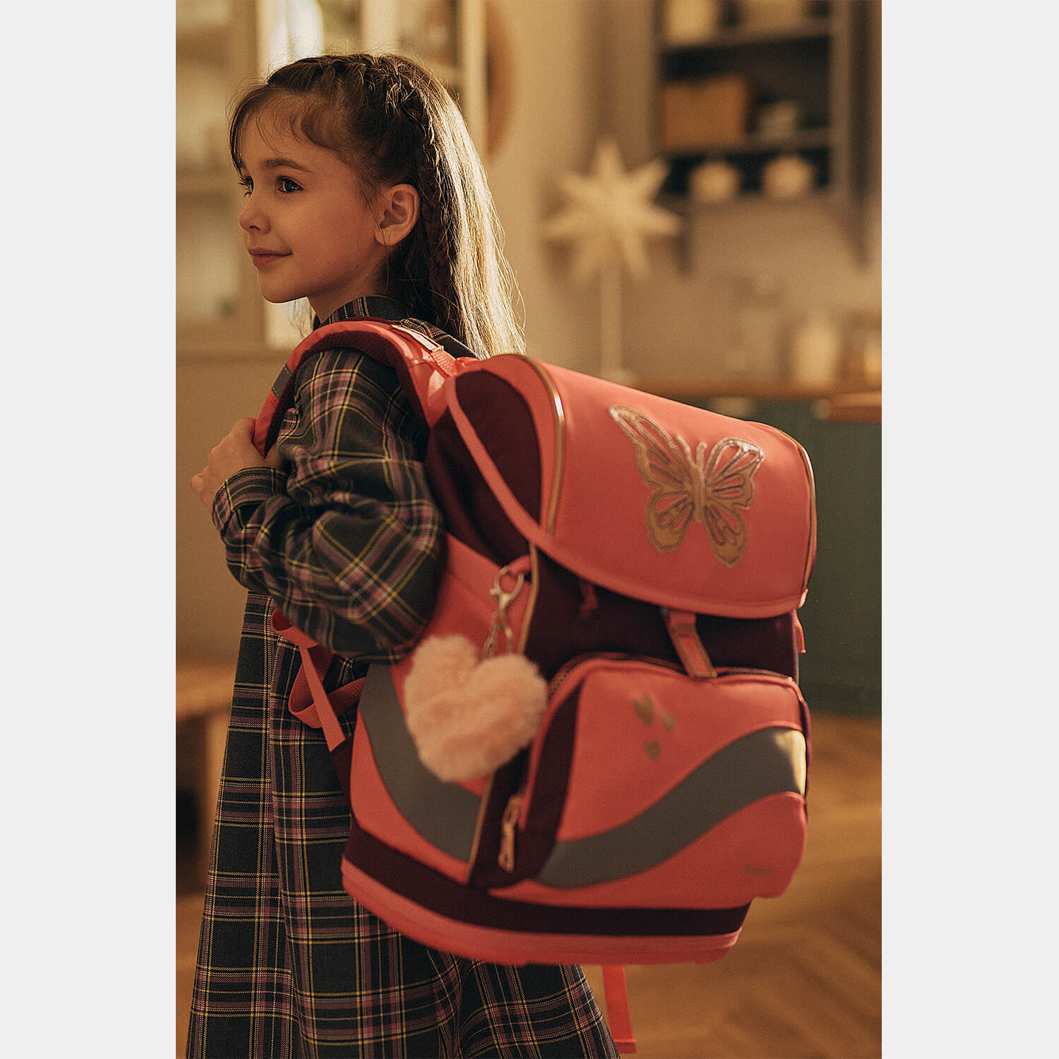 Smarty Plus Coral Schoolbag set 5pcs.