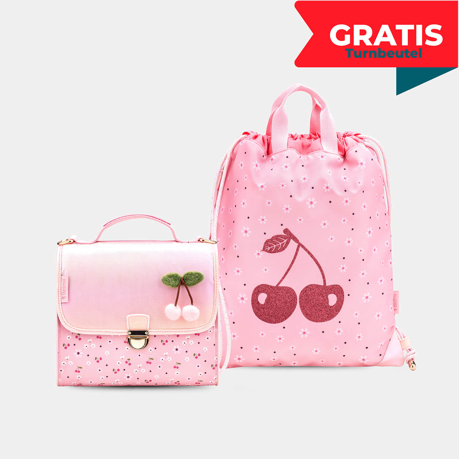 Petite Premium Shoulder bag Cherry Blossom with GRATIS Gym bag