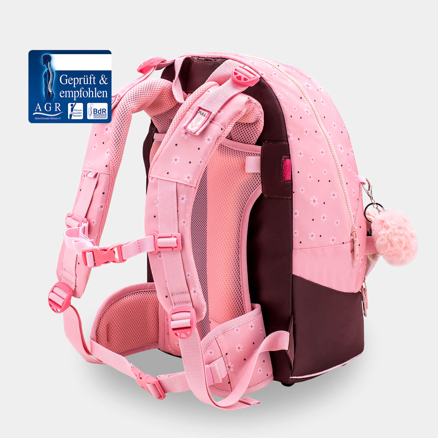 Backpack & Fanny Pack Cherry Blossom Schoolbag with GRATIS Gymbag