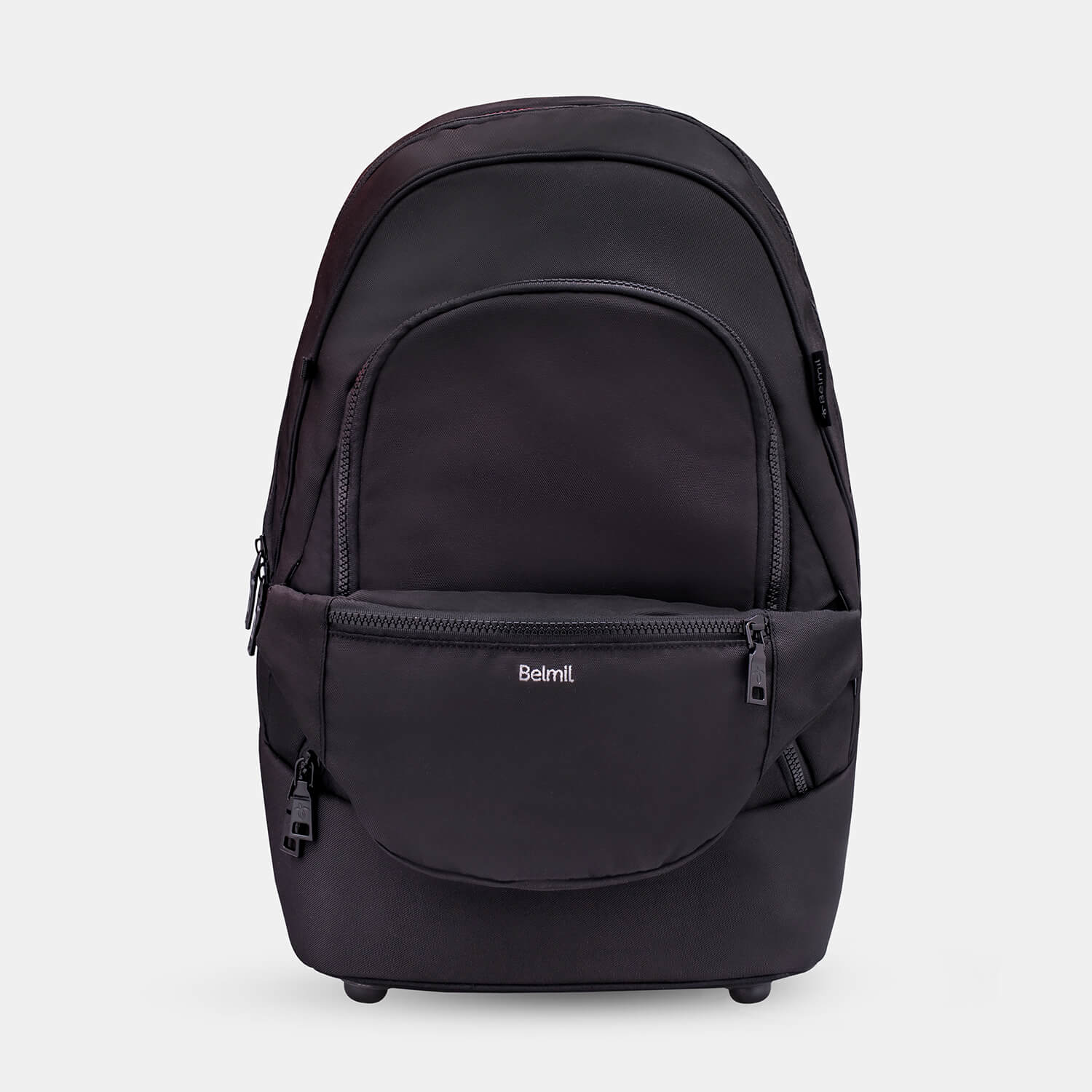 Backpack & Fanny Pack Black Schoolbag 2pcs.