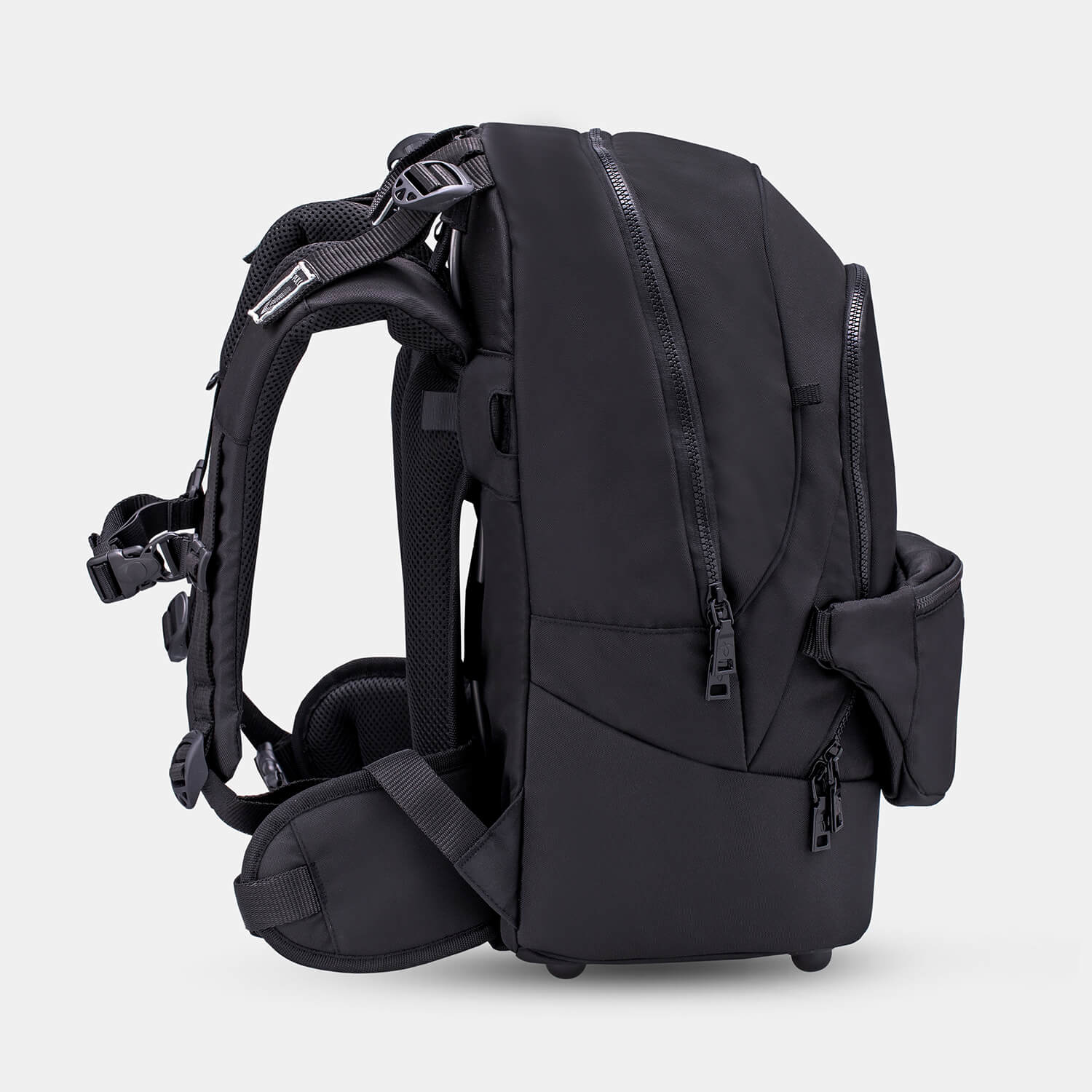 Backpack & Fanny Pack Black Schoolbag 2pcs.
