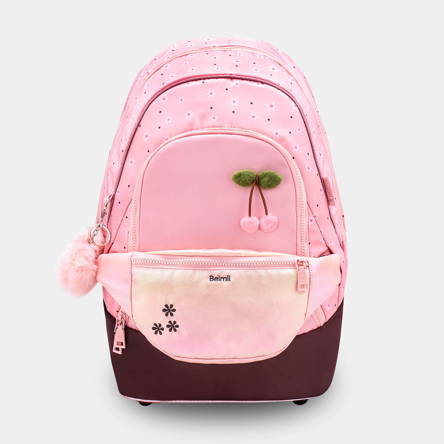 Backpack & Fanny Pack Cherry Blossom Schoolbag with GRATIS Gymbag