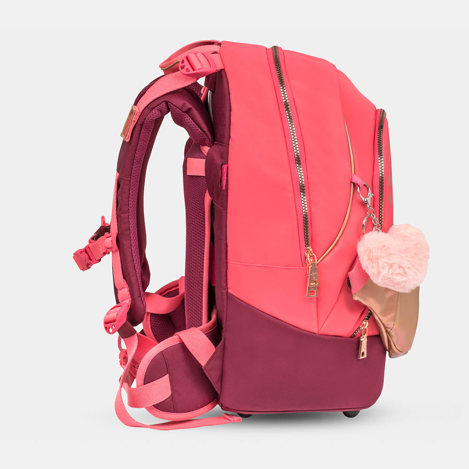 Backpack & Fanny Pack Coral Schoolbag 2pcs.