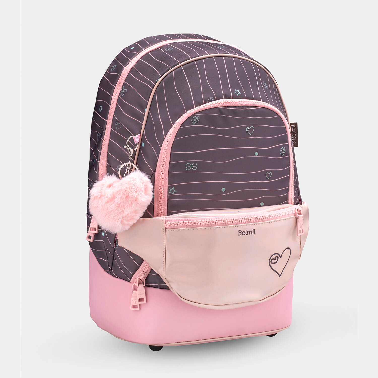 Backpack & Fanny Pack Mint Schoolbag 2pcs.