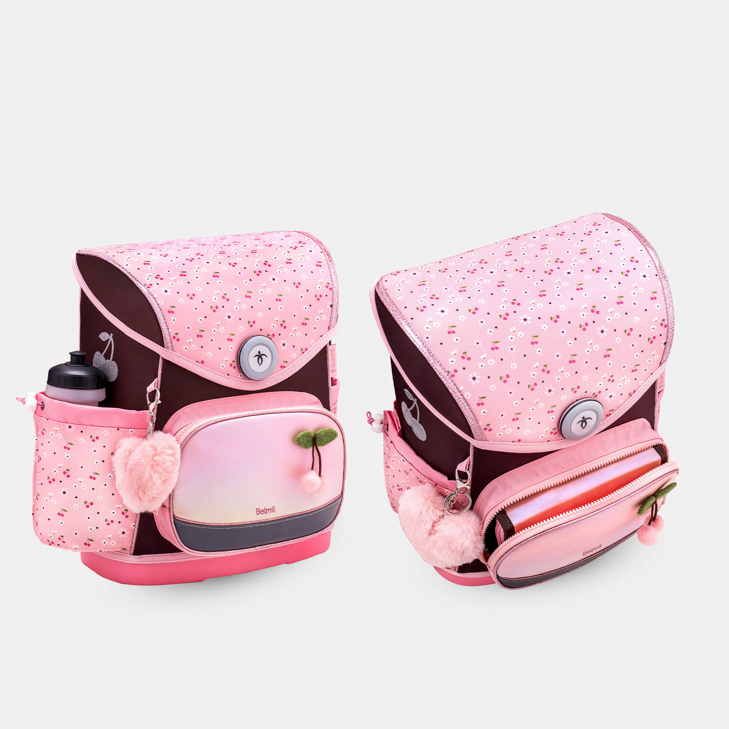 Compact Plus Cherry Blossom Schoolbag set 5pcs.