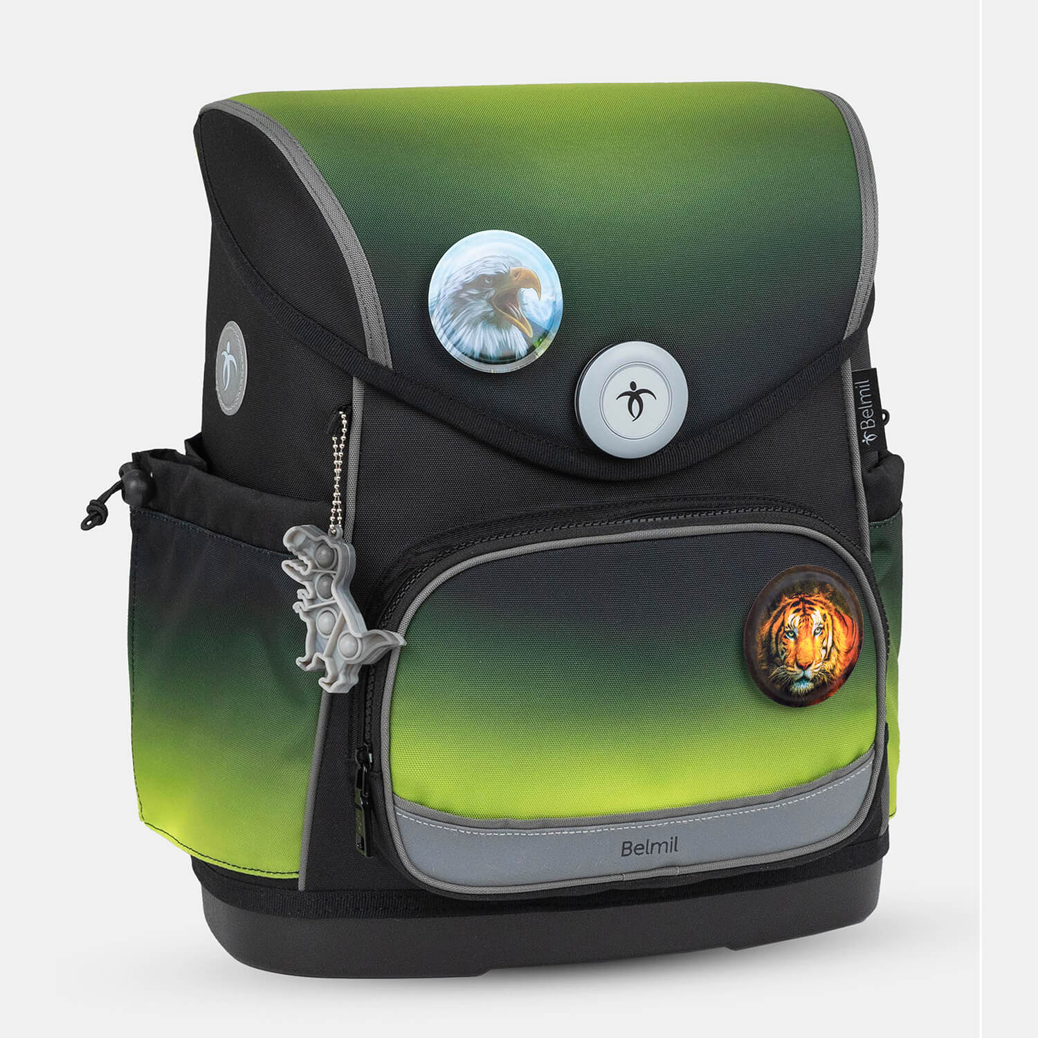 Compact Plus Black Green Schoolbag set 5pcs.