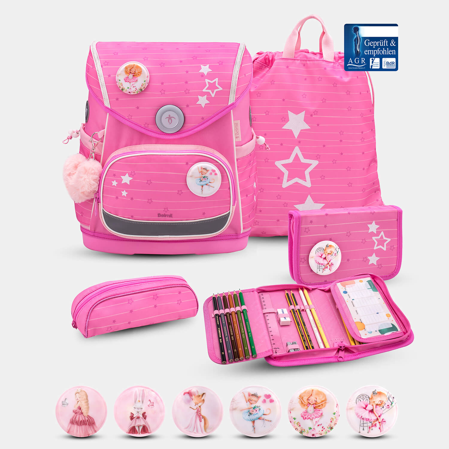 Compact Plus Candy Schoolbag set 5pcs.