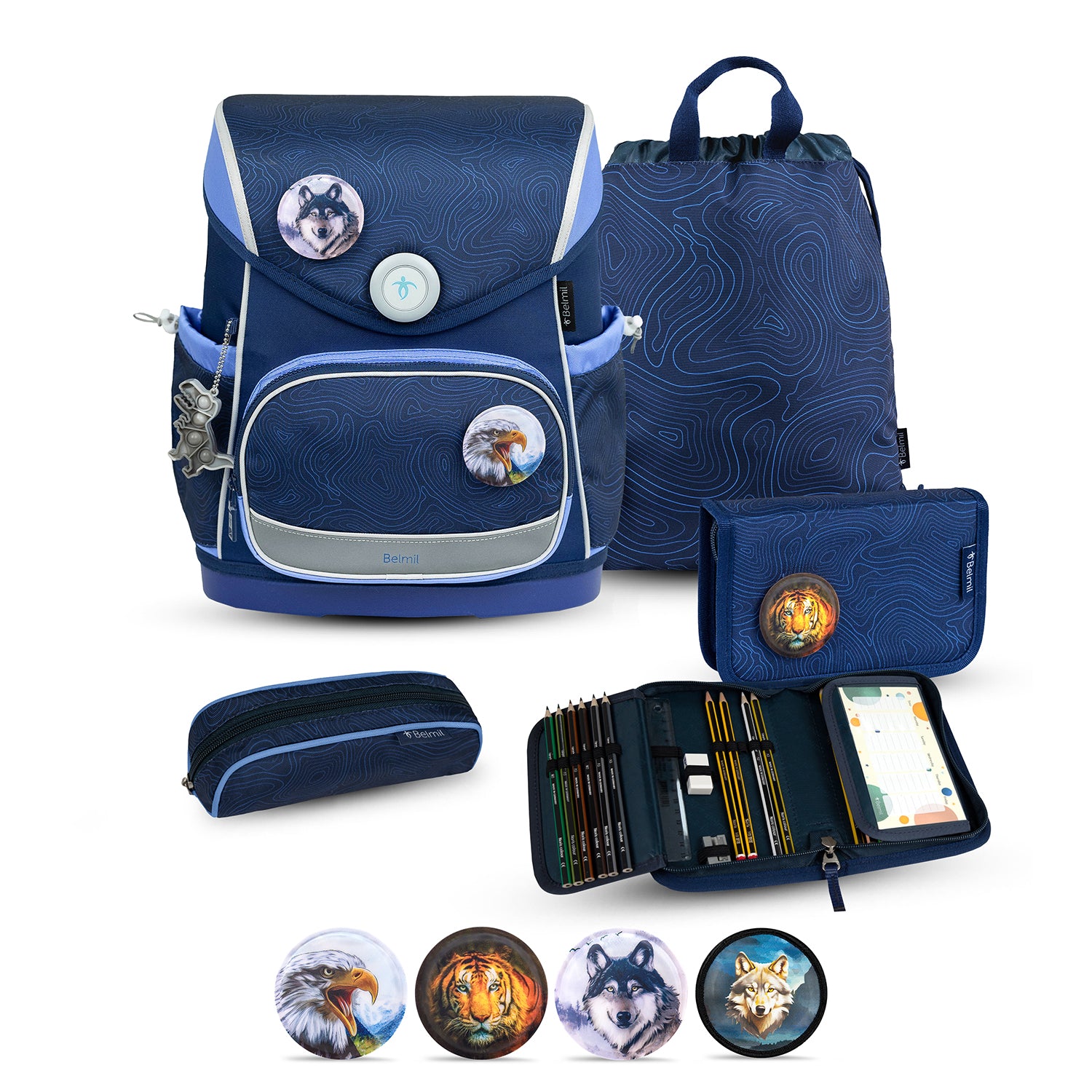 Compact Plus Topographic Schoolbag set 5pcs.