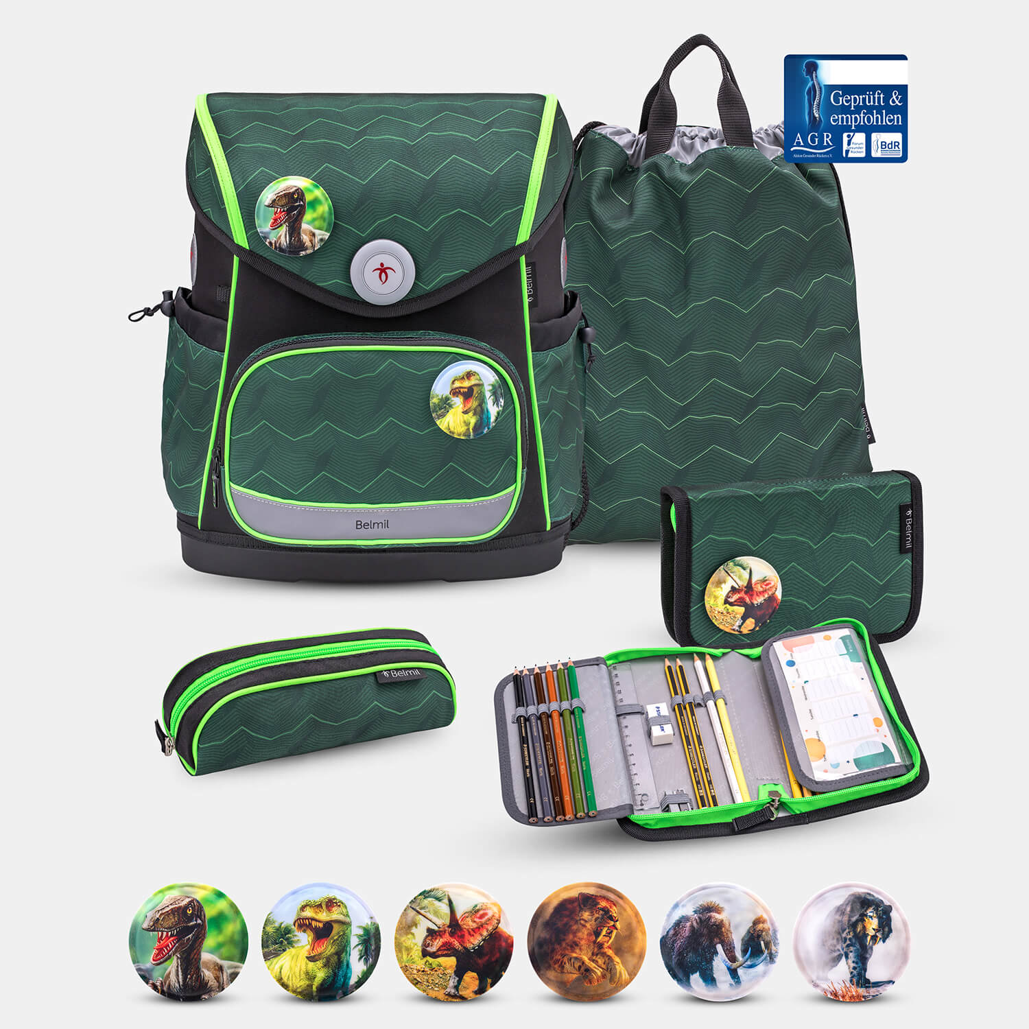 Compact Plus Twist of Lime Schoolbag set 5pcs.
