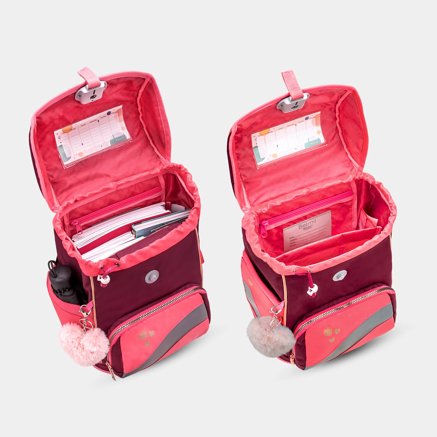 Smarty Plus Coral Schoolbag set 5pcs.