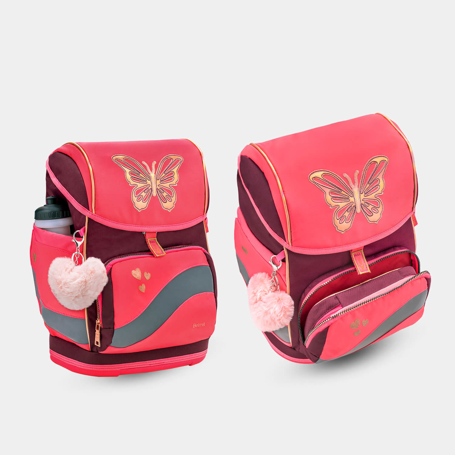 Smarty Plus Coral Schoolbag set 5pcs.