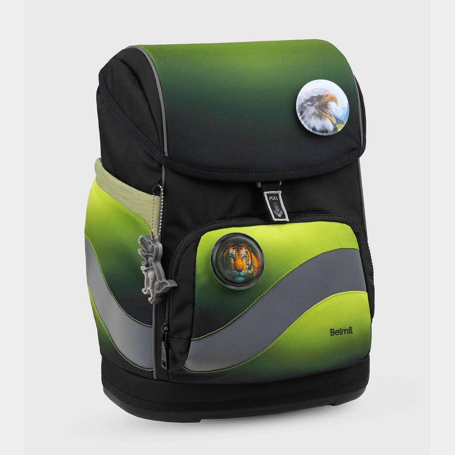 Smarty Plus Black Green Schoolbag set 5pcs.