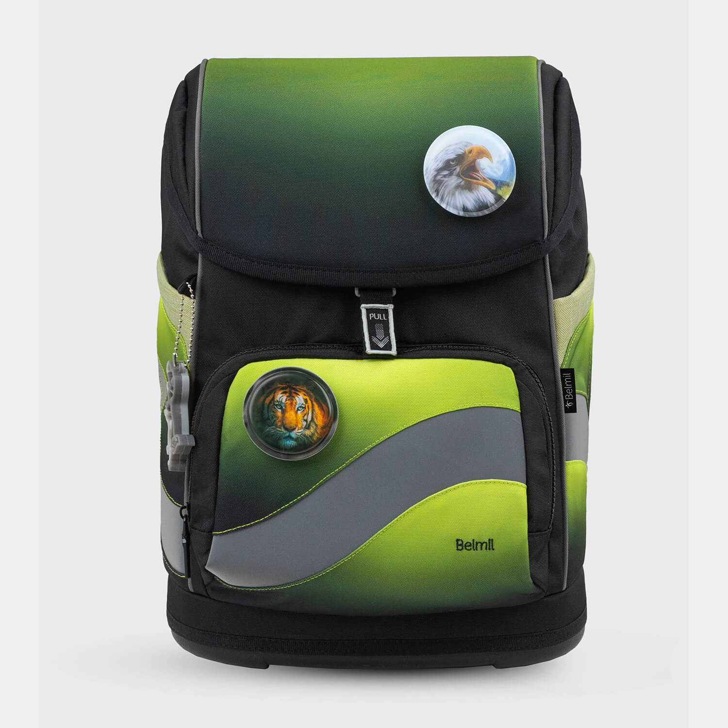 Smarty Plus Black Green Schoolbag set 5pcs.