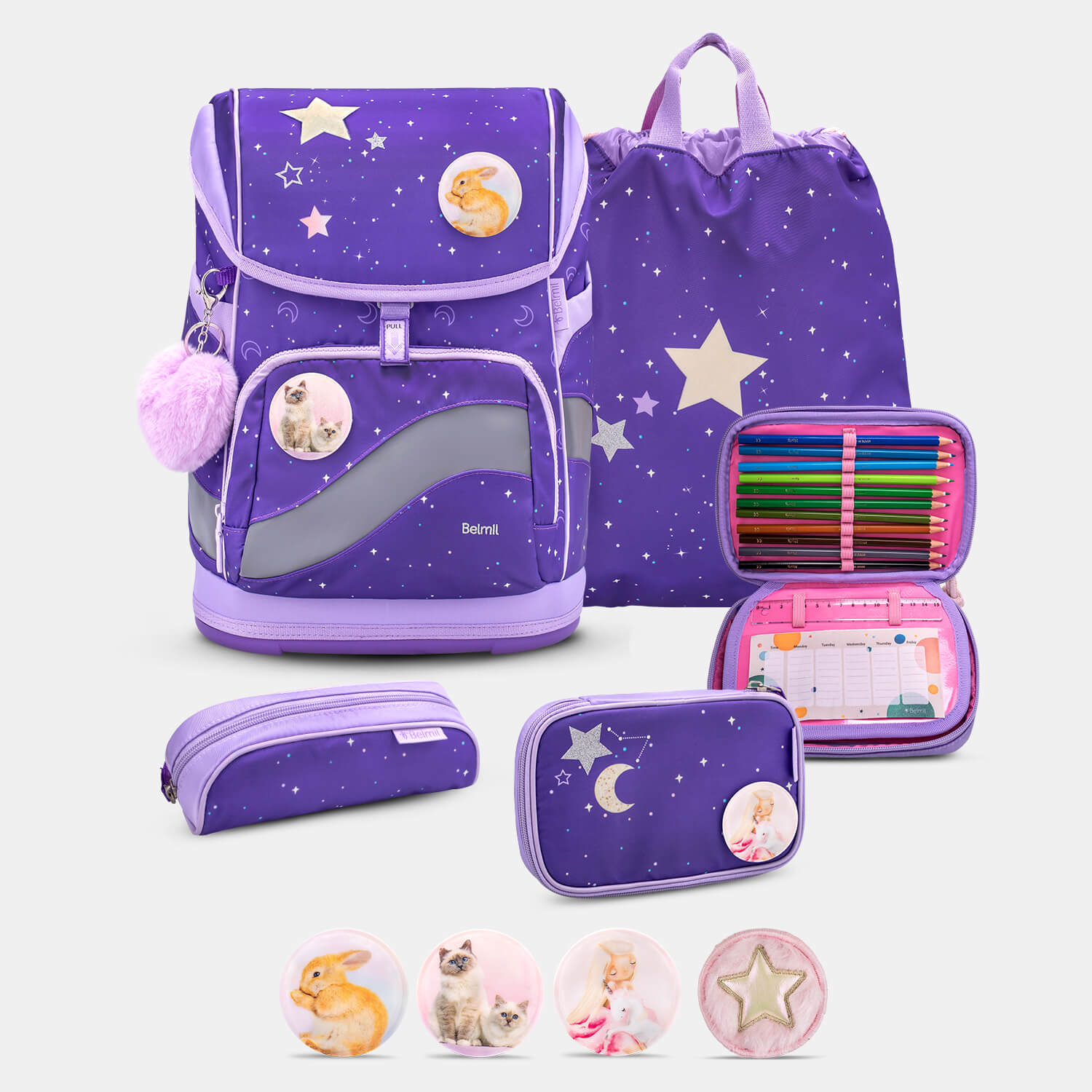 Smarty Plus Dahlia Schoolbag set 5pcs.