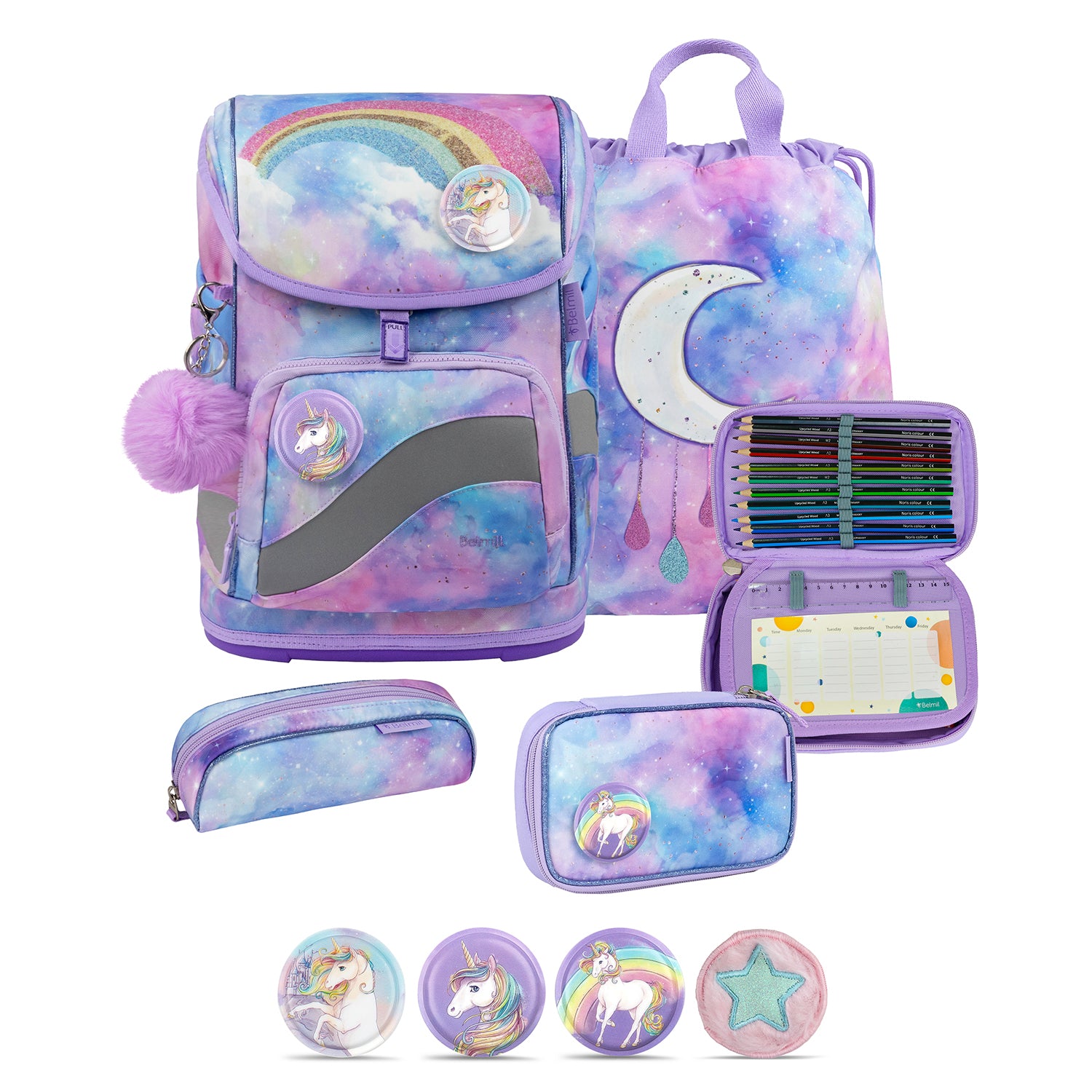 Smarty Plus Moonlight Schoolbag set 5pcs.