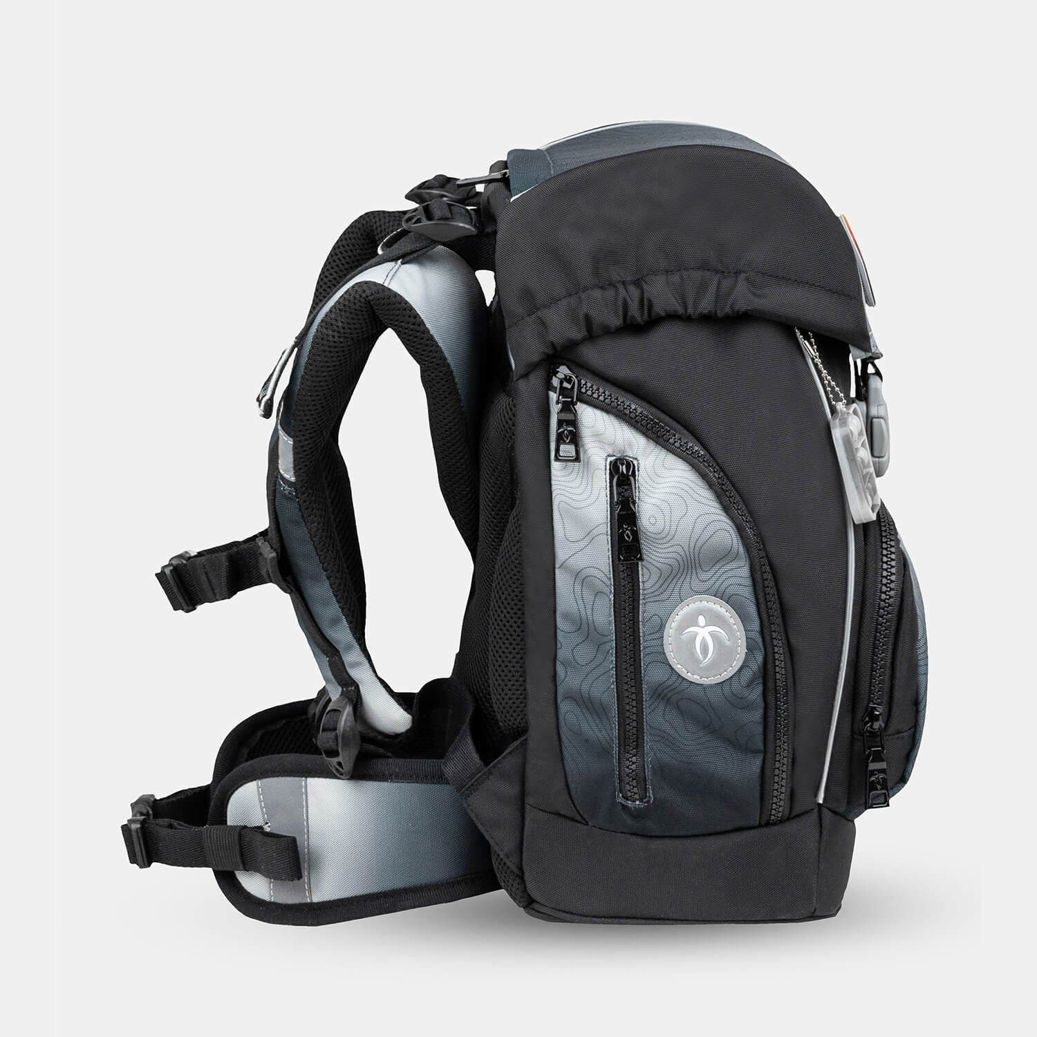 Comfy Plus Black Grey Schoolbag set 5pcs.