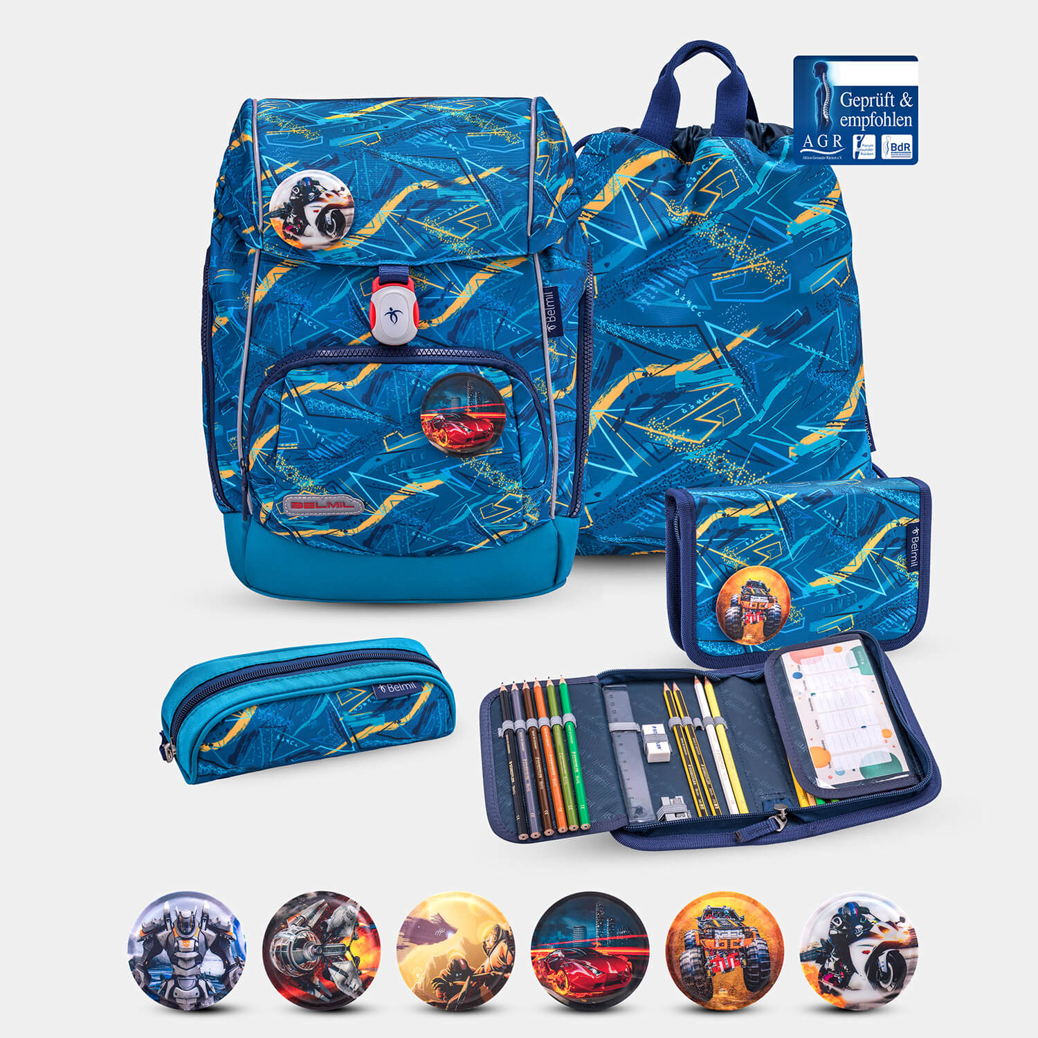 Comfy Plus Baltic Schoolbag set 5pcs.