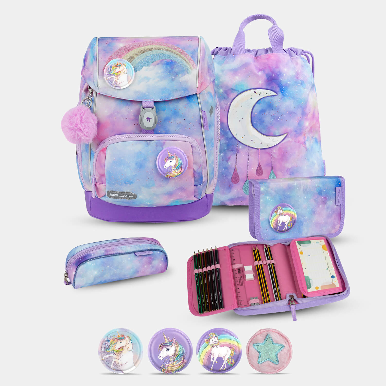 Comfy Plus Moonlight Schoolbag set 5pcs.