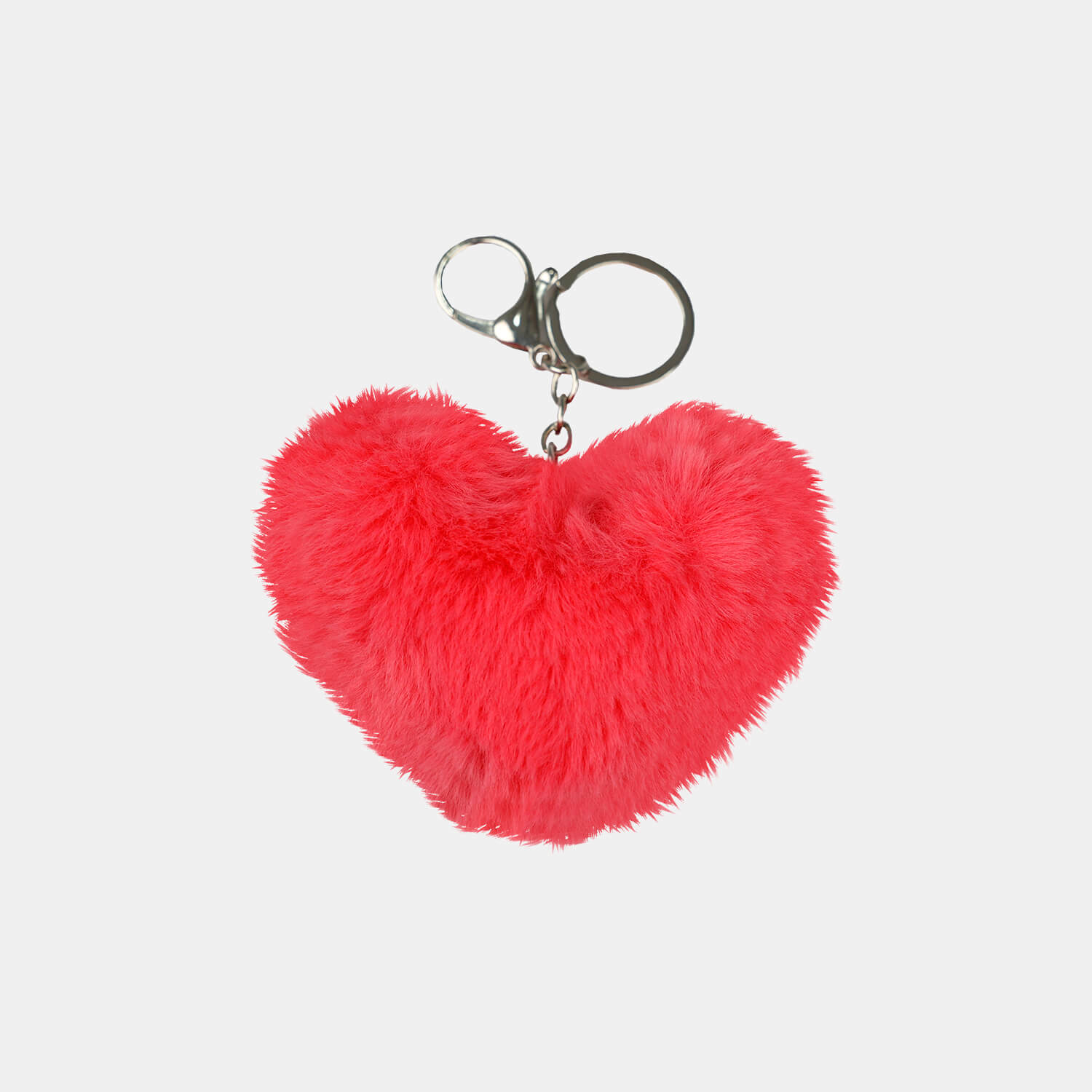 Keychain Heart Hot Pink