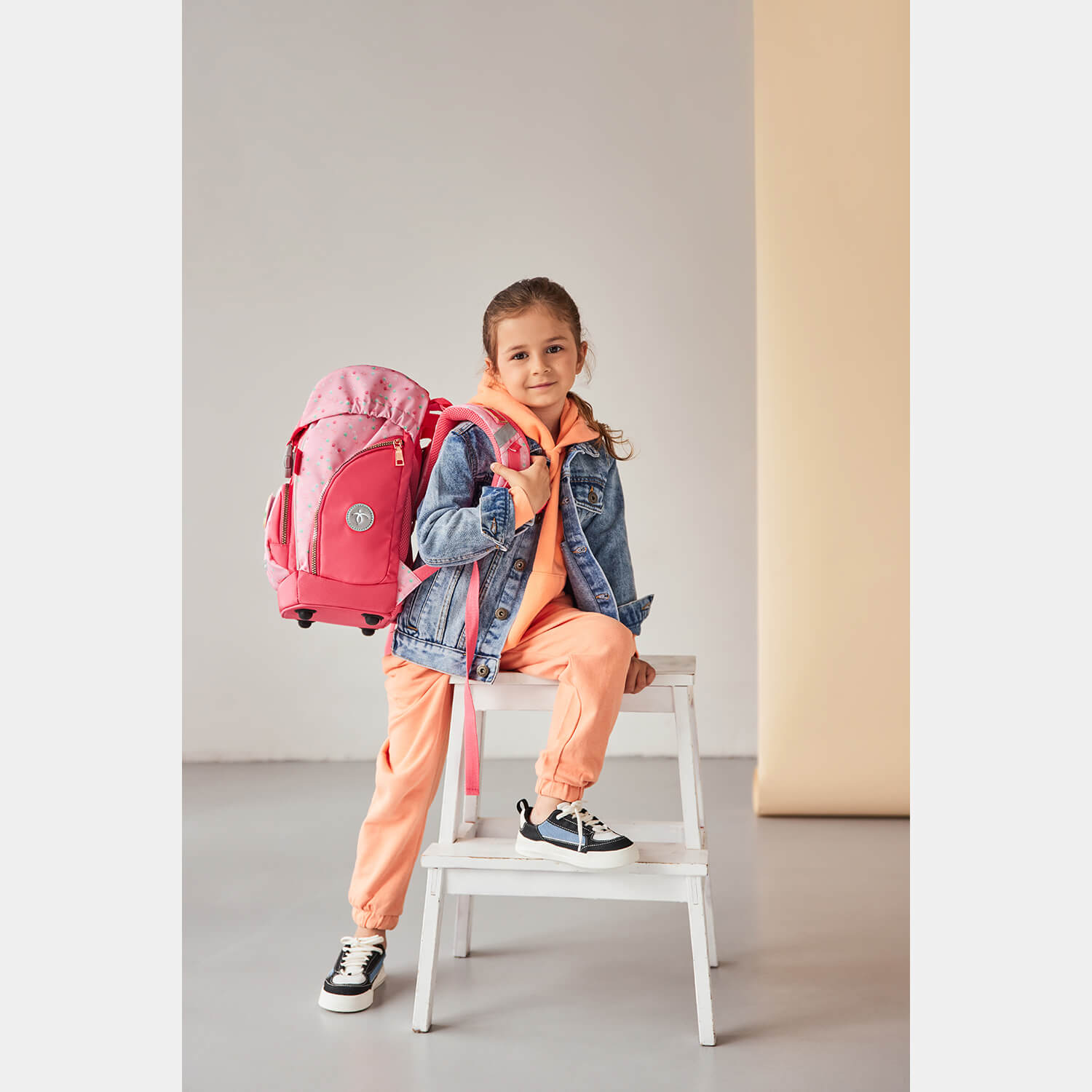 Comfy Plus Rose Quartz Schoolbag set 5pcs.